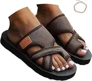 [Generic] Women's Comfortable Breathable Mesh Flip Flops 2025 Women's Hollow Mesh Slide Sandals Orthopedic Shoes