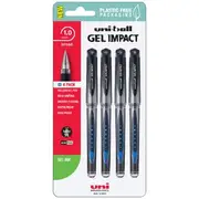 Uni-Ball Gel Impact Gel Pen Blue 4 Pack