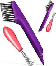 NOLITOY Hair Brush Cleaner Tool Kit 4PCs Comb Cleaners for Hairbrush Salon Supplies Barber Shop Tools Easy to Use Durable Long-lasting