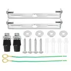 2set Ceiling Light Plate 105x18x16mm Lighting Fixture Mounting Bracket