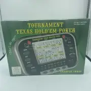 NEW Sharper Image Tournament Texas Hold’Em Poker Electronic Game SEALED