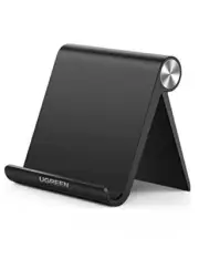 Cell Phone Stand for Desk Phone Holder Foldable Portable Adjustable Black
