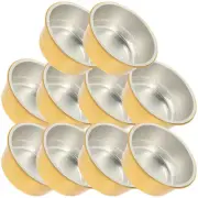 10 Pcs Large Muffin Liners Pie Tins Foil Cake Bowls Aluminum Containers
