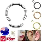 Hinged Segment Hoop Ring Sleeper Septum Clicker Ear Nose 316L Body Piercing 1-PC
