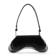 [Diesel] Diesel-Black Play Polyurethane Shoulder Bag-Donna OS OS