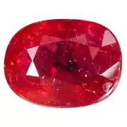1.06 Ct. Fabulous Top Luster Hot Red Ruby Gemstone WITH GLC CERTIFY