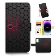 ( For Moto G54 ) Wallet Flip Case Cover AJ26490 Cell Abstract
