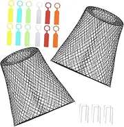 iplusmile Iron Seedling Protective Cover Plant Cage Garden Cloches Wire Plant Protector Covers for Outdoor Use