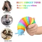 Safe to Play Caterpillar Toy Colorful Slug Fidget Fun Stress Relief for Kids