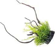 HOMOBABE Artificial Water Grass for Fish Tanks Green Aquarium Plant Decor Beautiful Mini Landscape Long Lasting Underwater Ornament Enhances Visual Appeal for Fish