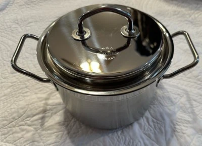 NWT Silga Teknika 12020 18/10 Stainless Steel Casserole Pan + Lid 20cm/10”