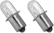[LEFITPA] 2 Pack Replacement 18 Volt Xenon Bulb for Makita ML180 BML185 for Bosch GLI18V PLI18V for 49-24-0165 and M18 Series for DeWalt DW908 DW919 for Hitachi UB18D for Ryobi Flashlight