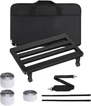 Dickly Guitar Pedal Board Bass Pedalboard Effect Pedalboard, with Carrying Bag, for Bass Guitar Replacement, BD5