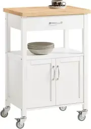 FKW22 WN Kitchen Trolley Cart Storage Trolley Serving Trolley Kitchen Cabinet