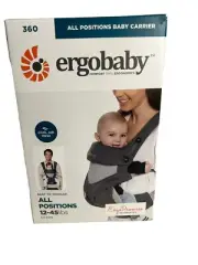 Ergobaby Baby Carrier 12-45 Lbs Carbon Grey All Positions Baby To Toddler
