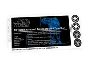 CUSTOMIZED STICKERS for AT-AT ATAT DISPLAYS, Set 8129 75054 , MODELS, ETC