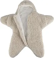 Waatvbk Baby Wearable Sleeping Stroller Blanket Infant Windproof Starfish Fleece Warm Snowsuit for Newborn Babies, 2157593/120981AM09US, Pink, 76x78x39 cm
