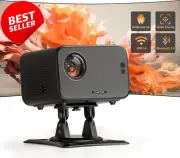 Smart Mini Projector 4K Support Wifi Bluetooth Auto Keystone 23000Lumen 3D Sound