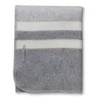 NEW $575 Alicia Adams Alpaca Field Throw Blanket Grey Cream Peru Fair Trade