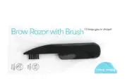 Brilliant Basic Foldable Brow Razor & Brush Travel Size Quality Stainless Steele