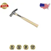 German Style 32-Ounce Rip Hammer with Smooth Hickory Handle - Crafted in USA