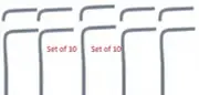Hex Key-Allen Wrench 1.5mm Black Oxide Short Arm Pack Of 10 Brand New!