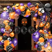 126 Pcs Halloween Balloon Garland Arch Kit, Halloween Party Decorations Include