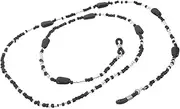 [Ipetboom] Vintage Chinese Style Retro Beads Eyewear String Lanyard Retainer for Women Glasses Chain Black 1pc