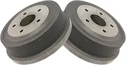 TRQ Rear Brake Drum Pair Set of 2 for 00-01 Dodge Ram 1500 Pickup Truck New