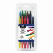 12 Piece ROYAL & LANGNICKEL Pen Series Woodless Colour Pencil Set Artist Drawing