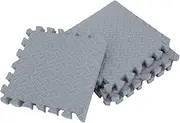 Gatuida High Density 4pcs Puzzle Exercise Mats Soft Floor Pads Scratch Tiles Interlocking Foam for Home Gym
