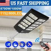 12000000lm LED Solar Street Light Security Flood Lamp Motion Sensor Outdoor Wall