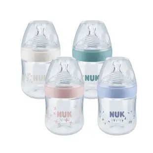 【NUK原廠直營賣場】【德國NUK】自然母感PP奶瓶150ml-附1號中圓洞矽膠奶嘴0m+