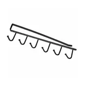 4Pcs Under-Cabinet Hanger Rack With 6 Hooks Kitchen Cupboard Storage Shelf Hook Din889