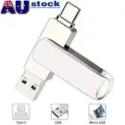 1TB USB3.0 3 in 1 Flash Drive Memory Stick Type C For Android Smart Phone Laptop