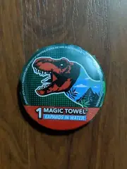 New Jurassic World Tyrannosaurus Rex Magic Towels Grows w Water 11.5"X11.5"