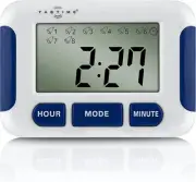 Pill Reminder with 8 Alarms per Day, Tracker, Timer, White