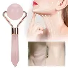 Rose Quartz Face Roller Massager Skin Tightening Lifting AntiWrinkle Facial RHS