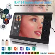 Professional Digital Graphic Drawing Tablet Battery-free Pen Stand Clear Display