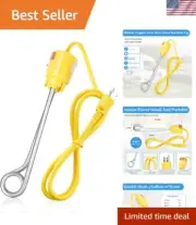 1000W Portable Immersion Water Heater - Fast Heating, Stainless Steel Design