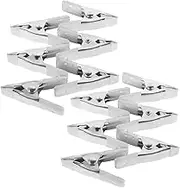 AUTSUPPL 12pcs Small Metal Spring Clamps Diy Woodworking Backdrop Clamps Heavy Duty Sets Multi-function Spring Clips for Furniture Making