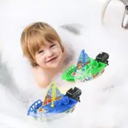 1 x Wind Up Clockwork Boat Ship Toys Play Water Bath Shower U5V2 Bathtub J1F8