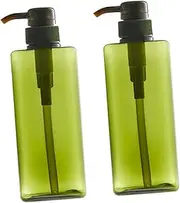 Gogogmee 2X 280ml Square Plastic Refillable Foaming Soap Pump Bottles Laundry Bottle Pump Hand Wash Lotion Dispenser