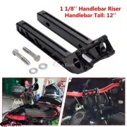 1 1/8" Club Style Handlebar Riser 12" Tall For Harley Softail Dyna Super Glide