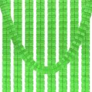 9.8ft Four-Leaf Garland, 9 Pack Tissue Paper Hanging Flower, Lime Green