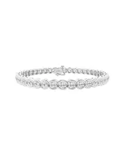Platinum 10.00 ct. tw. Lab-Grown Diamond Tennis Bracelet