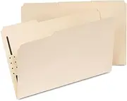 Universal Manila Folders, One Fastener, 1/3 Tab, Legal, 50/Box