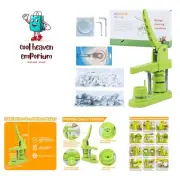 Button Maker Machine 1.25 in for DIY Gift,Installation-Free Pin Maker Machine...