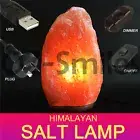 Himalayan Salt Lamp Natural Crystal Rock Shape Dimmer Switch Night Light 1-5 kg