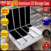 1000 Discs Aluminium CD DVD Cases Bluray Lock Storage Box Organizer Free Inserts